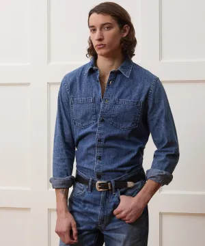 Classic Fit Italian Denim Overshirt