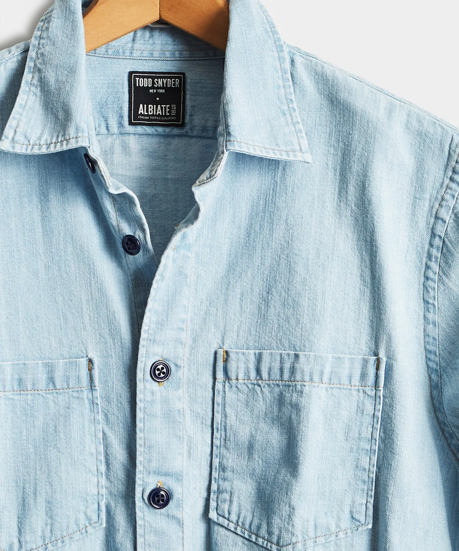 Classic Fit Italian Denim Overshirt
