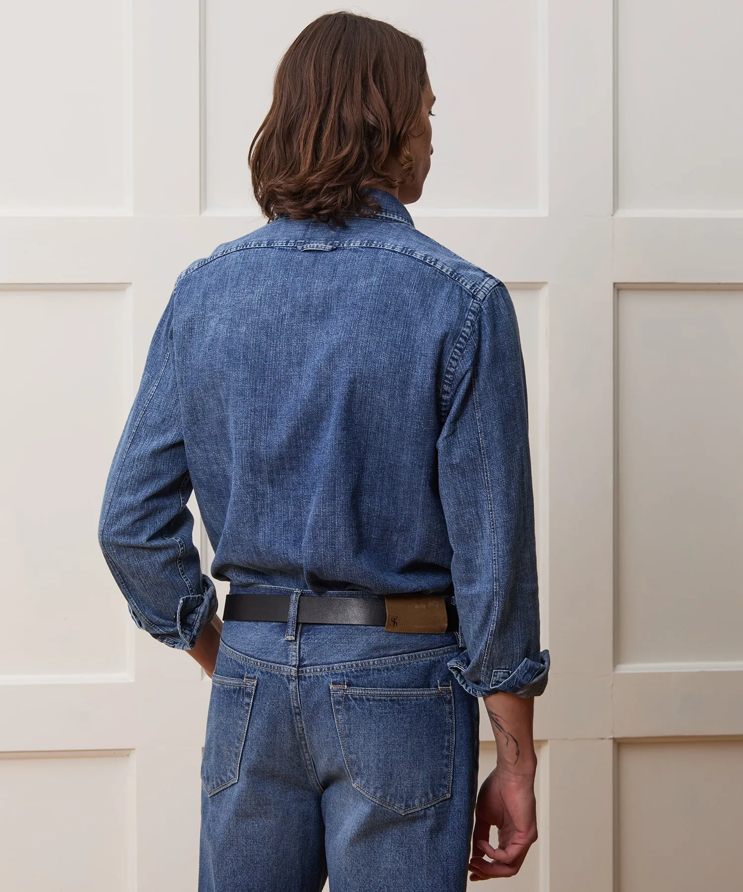 Classic Fit Italian Denim Overshirt