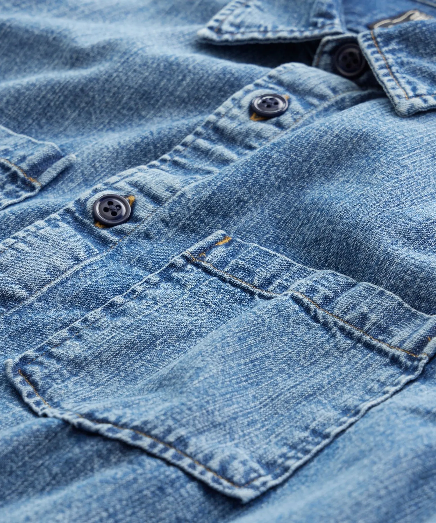 Classic Fit Italian Denim Overshirt