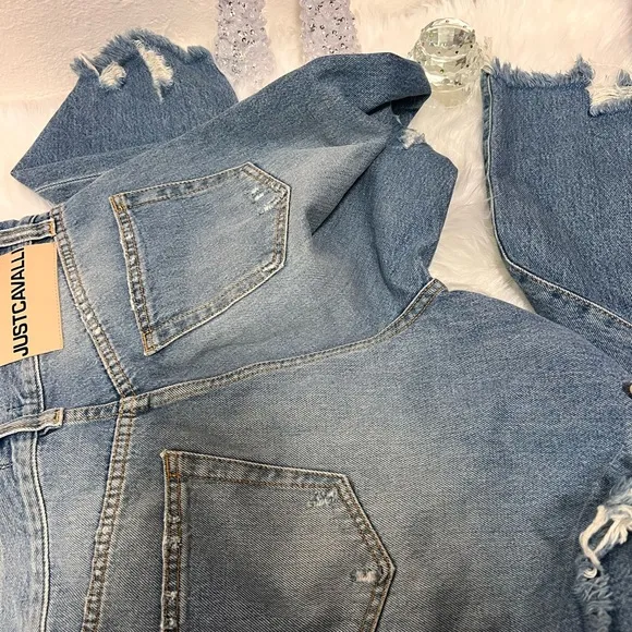 CLEARANCE ✨❤️just today 🔥Just Cavallimid-rise straight-leg jeans