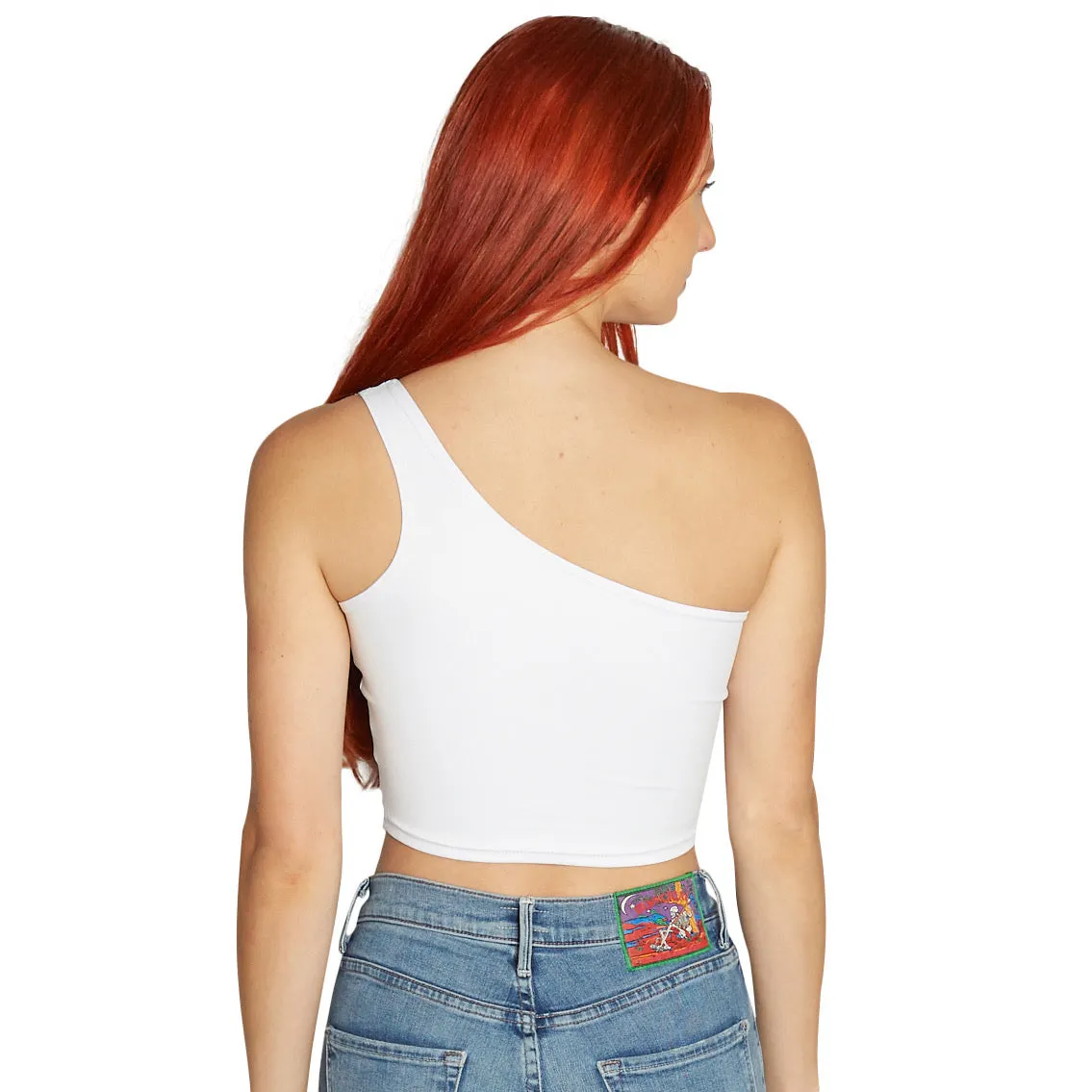 Coastal Carolina White One Shoulder Top