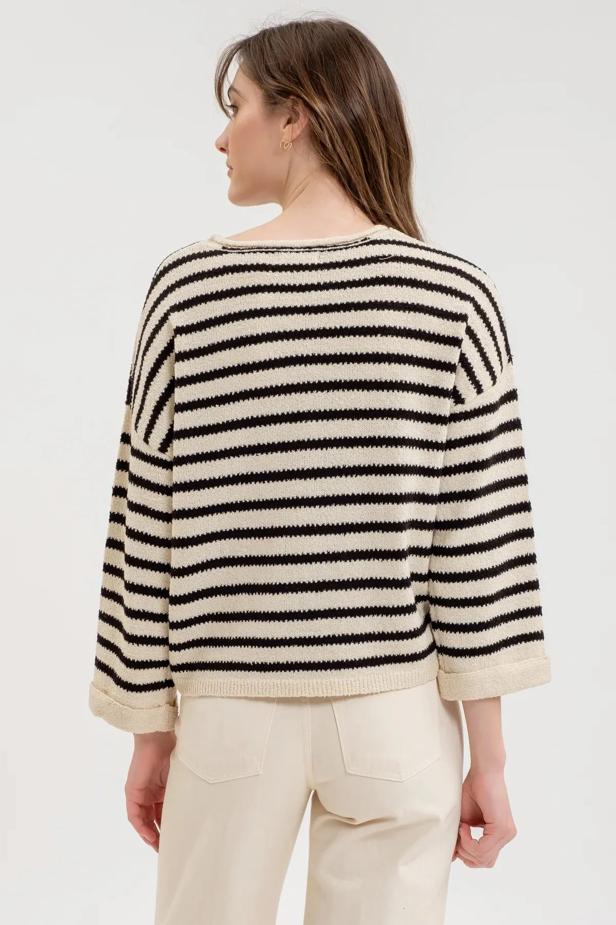 Creating This Life Striped Sweater