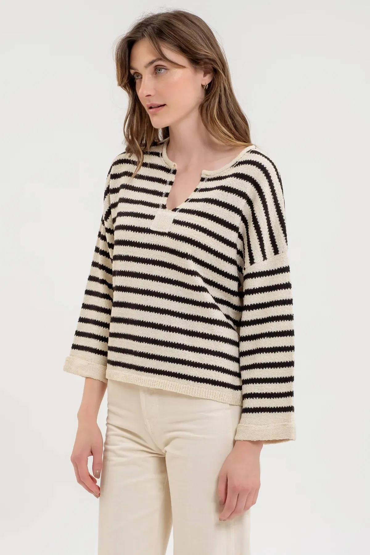 Creating This Life Striped Sweater