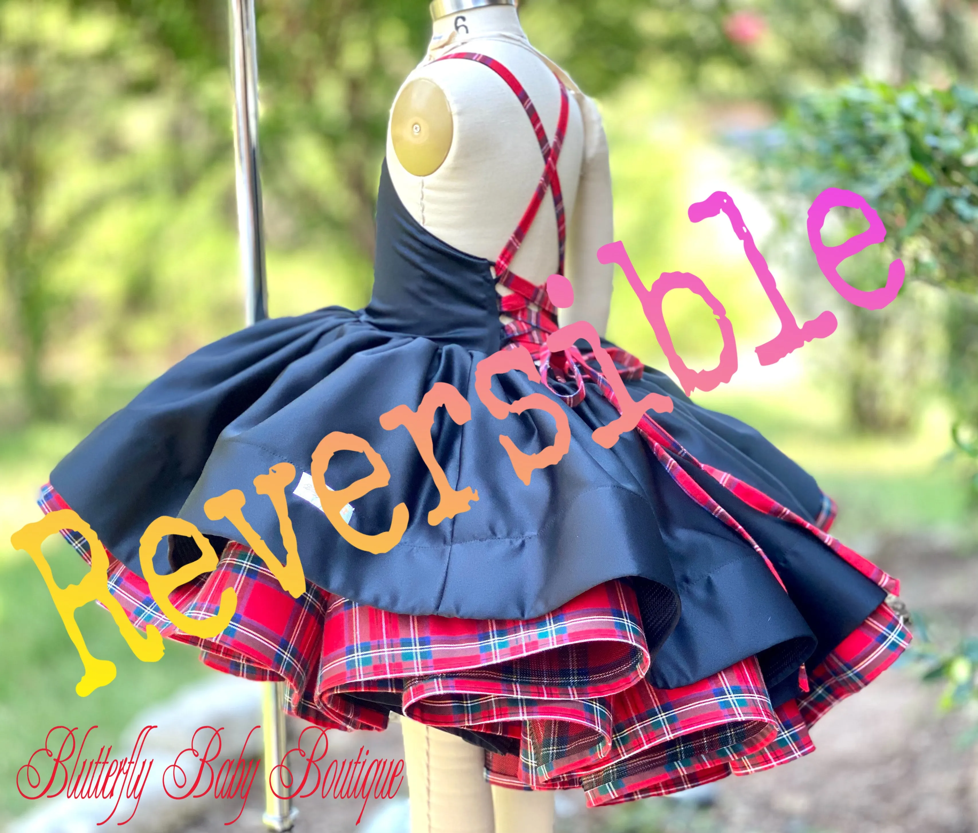 Cupcake Couture ~ Touch of Plaid ~ Reversible ~ Pre-Order