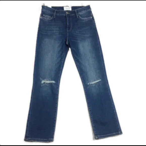Current/Elliott The High Waist Straight Jeans 28