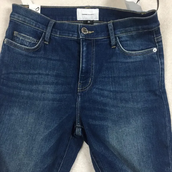 Current/Elliott The High Waist Straight Jeans 28