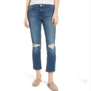 Current/Elliott The High Waist Straight Jeans 28