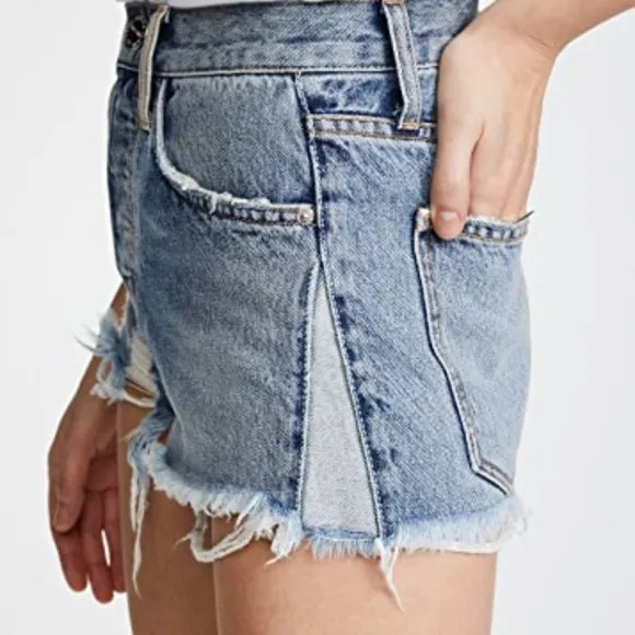 Current/Elliott Ultra High Waist Short Jeans