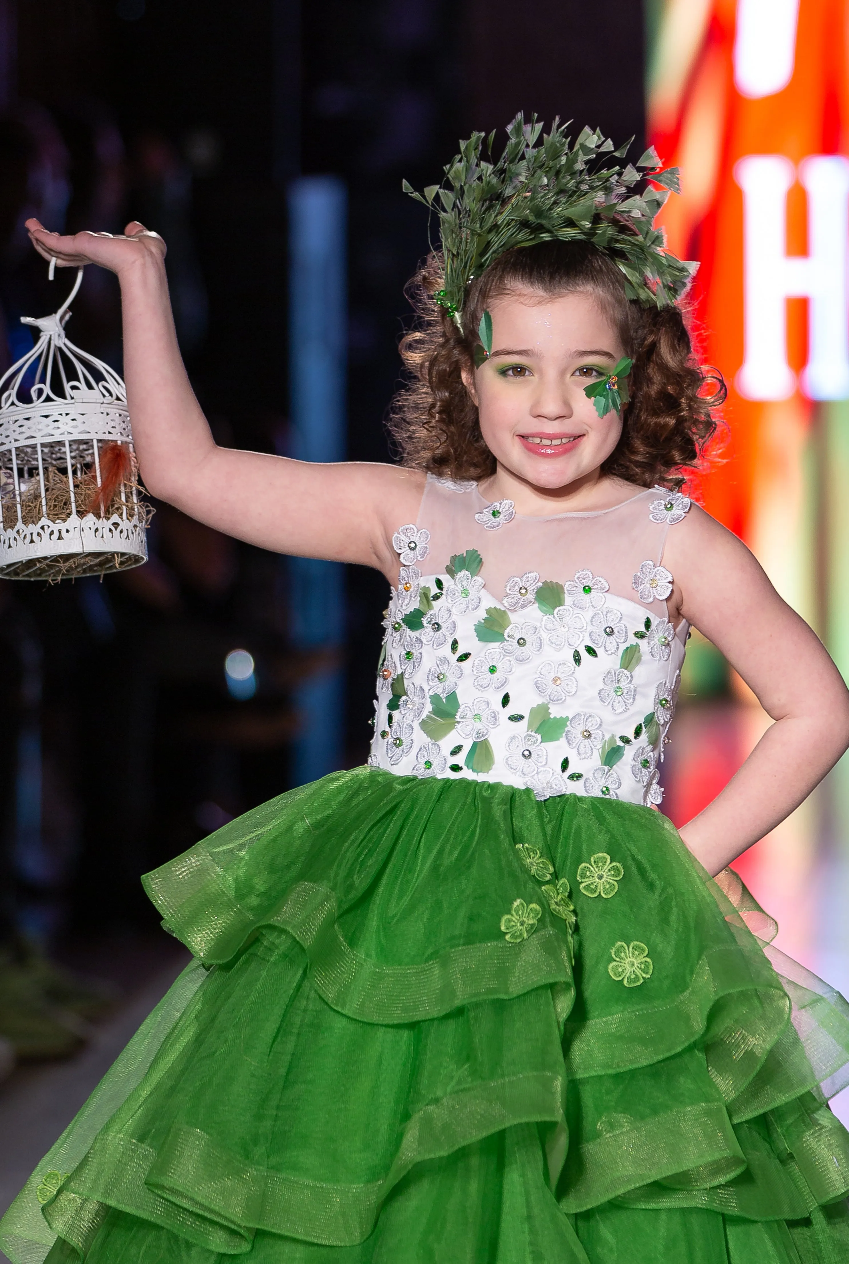 Custom Gown "Green Turaco"