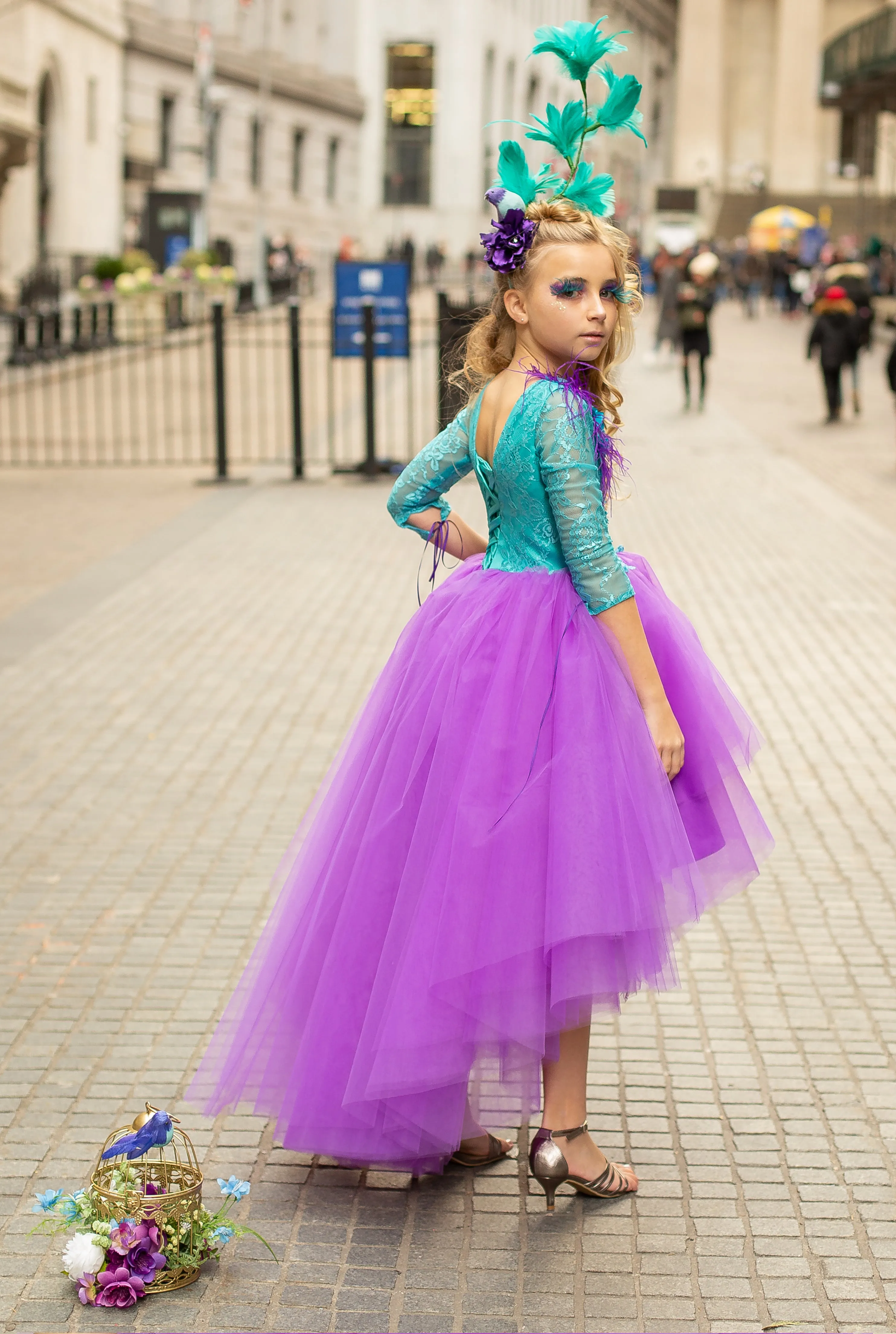 Custom Gown "Violet Crowned WoodNymph"
