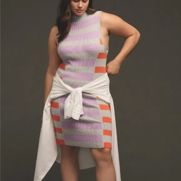 Daily Practice by Anthropologie Sleeveless Mock-Neck Sweater Dress