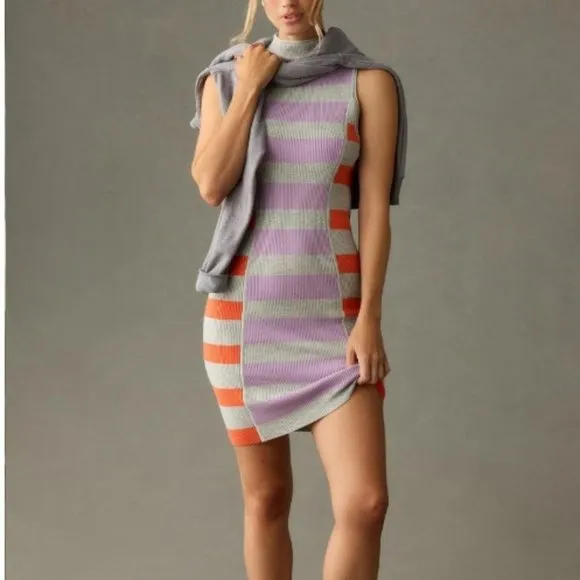 Daily Practice by Anthropologie Sleeveless Mock-Neck Sweater Dress