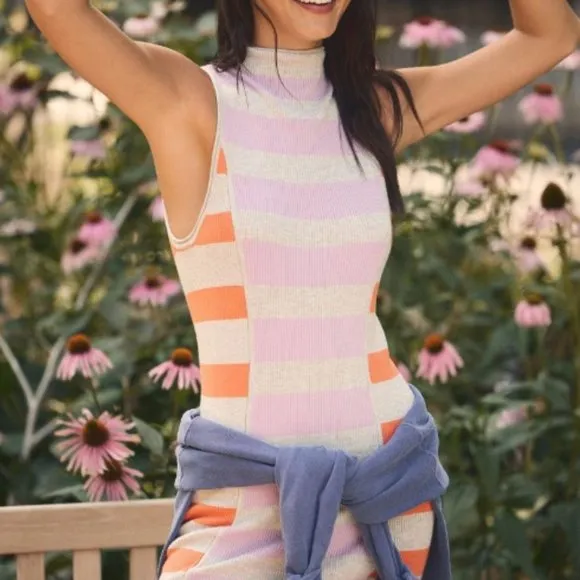 Daily Practice by Anthropologie Sleeveless Mock-Neck Sweater Dress