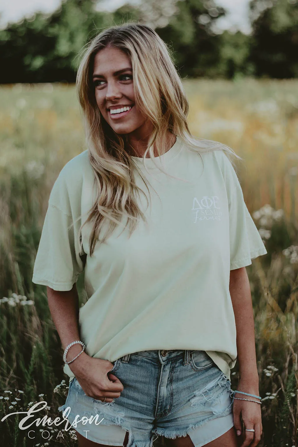 Delta Phi Epsilon Floral Spring Formal Tee