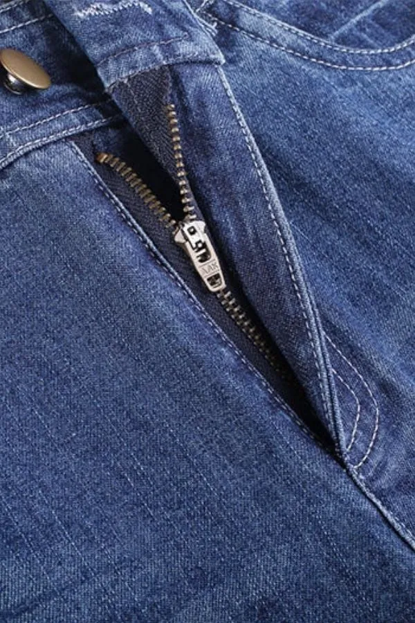 Denim High Waisted Wide Leg Jeans