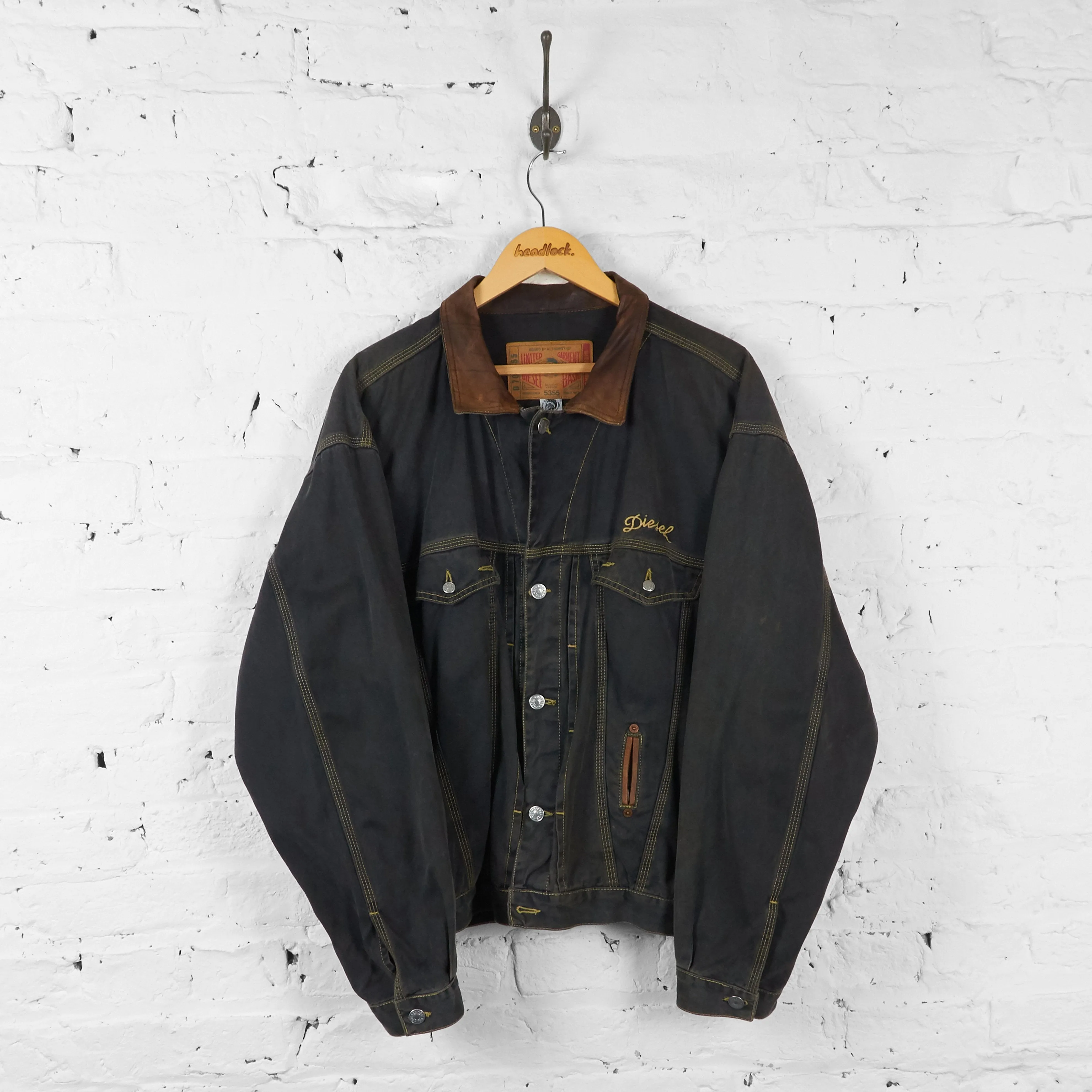 Diesel 90s Denim Jacket - Black - XL