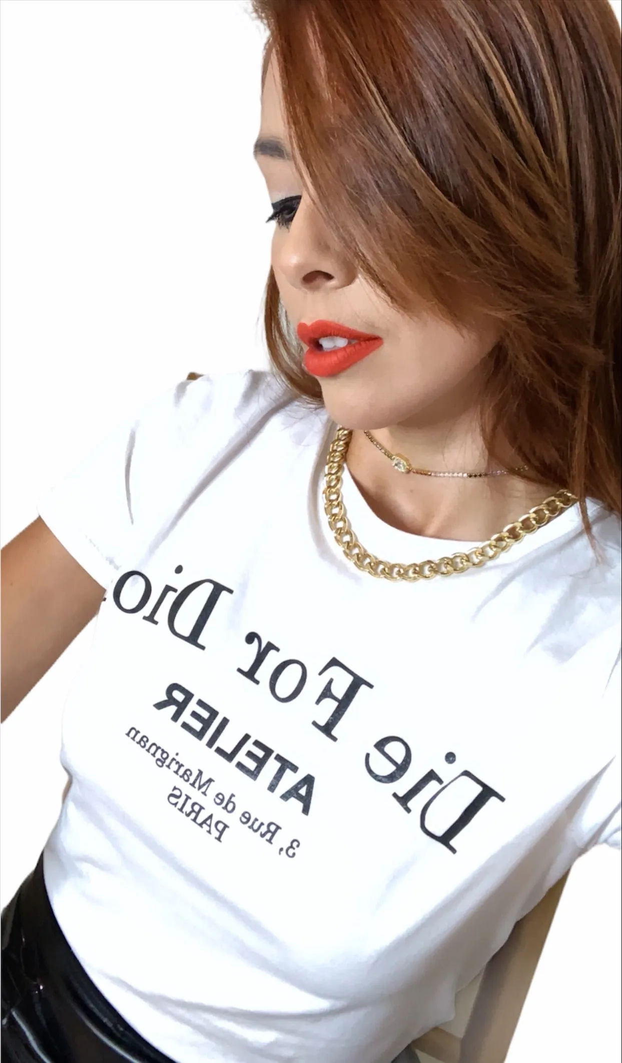 D'or White Basic T-Shirt