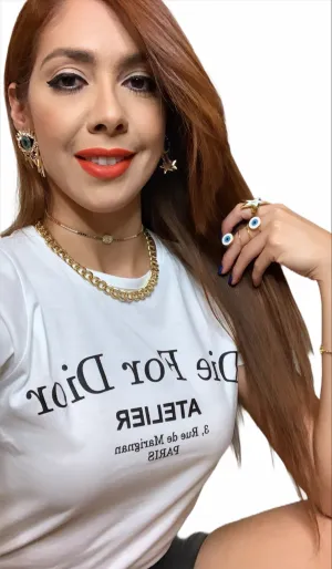D'or White Basic T-Shirt