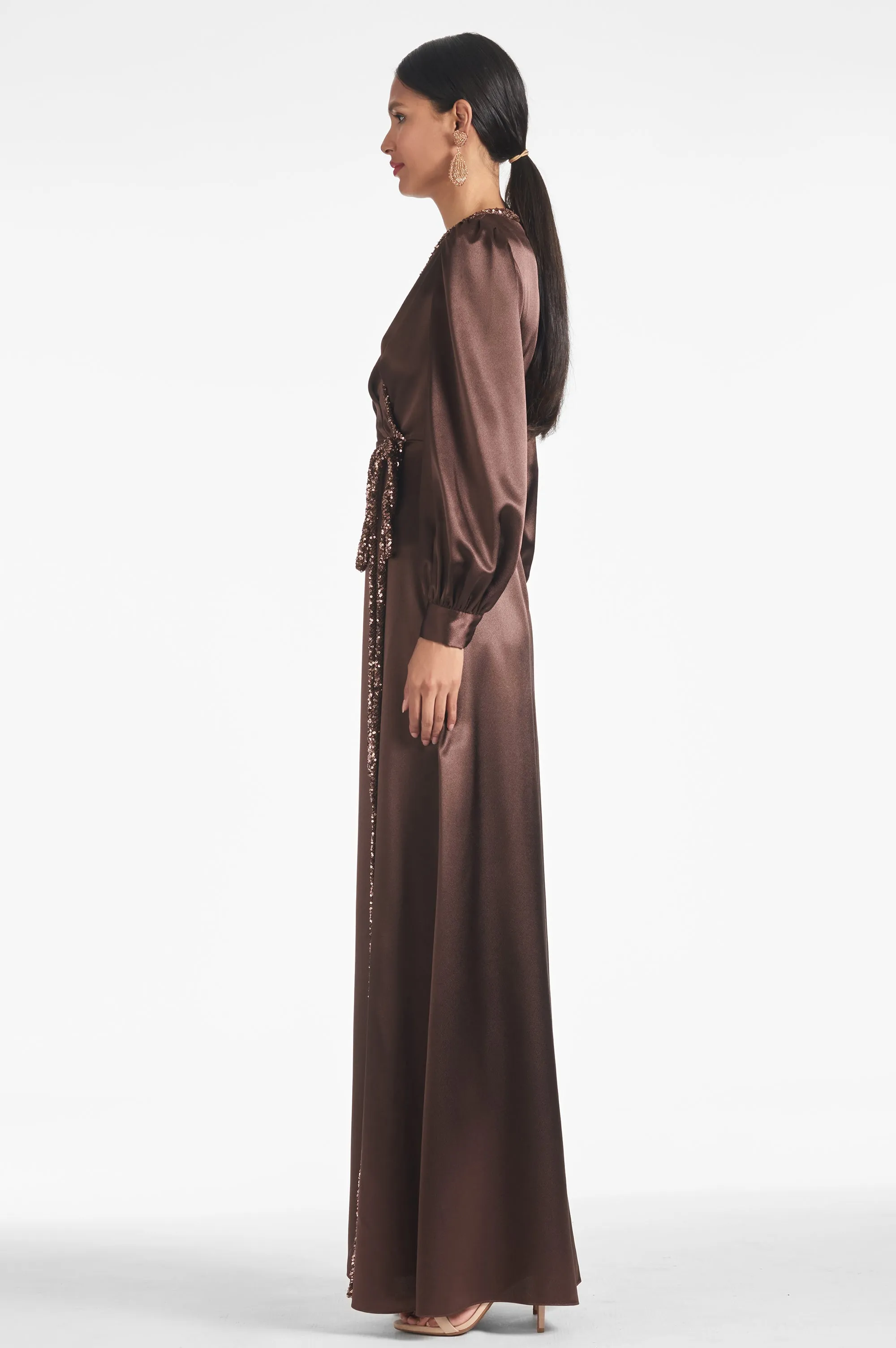 Dorthea Gown - Espresso - Final Sale