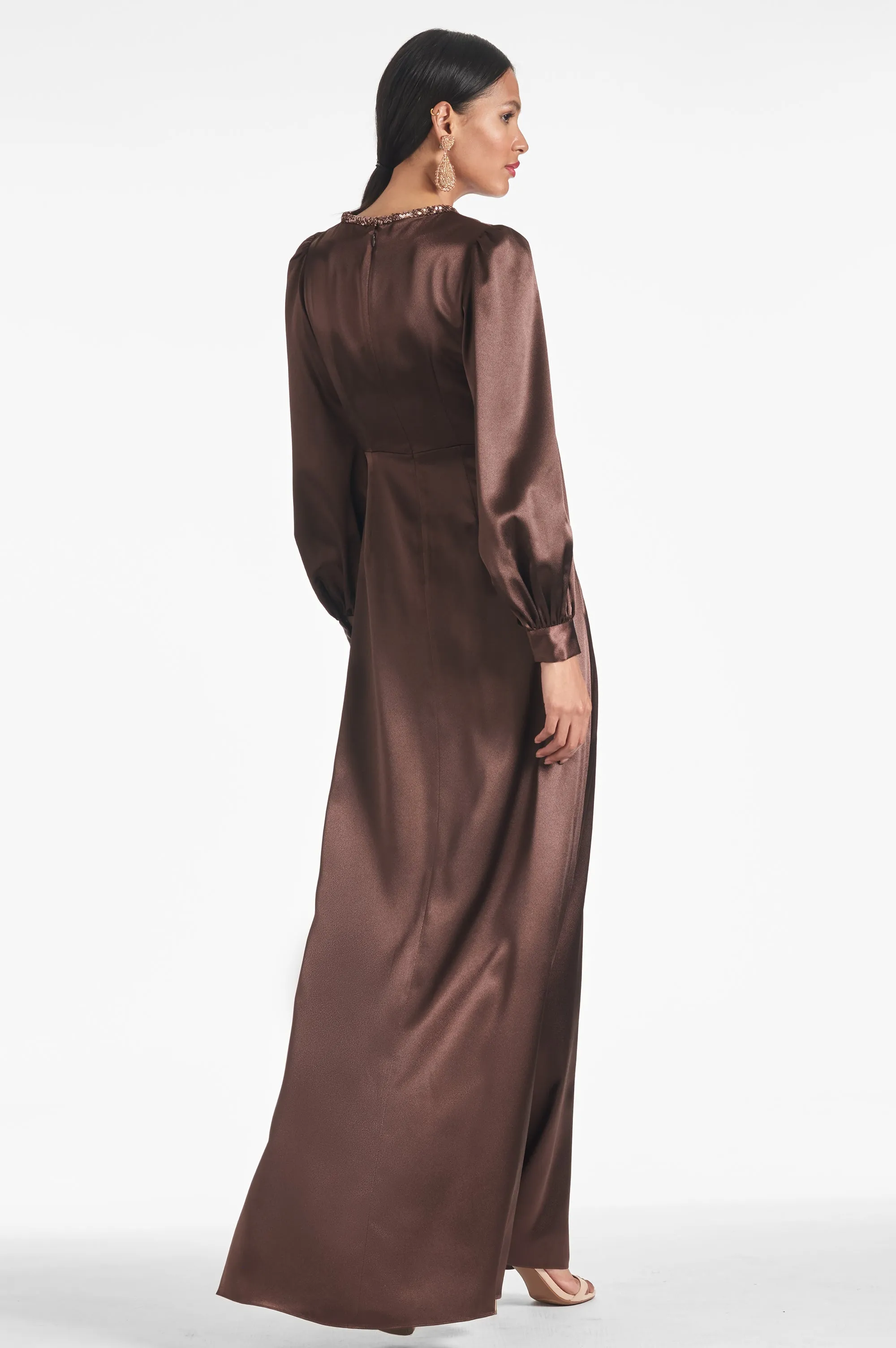 Dorthea Gown - Espresso - Final Sale