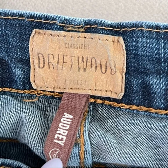 Driftwood Aubrey High Rise Straight Denim Blue Jeans Size 26