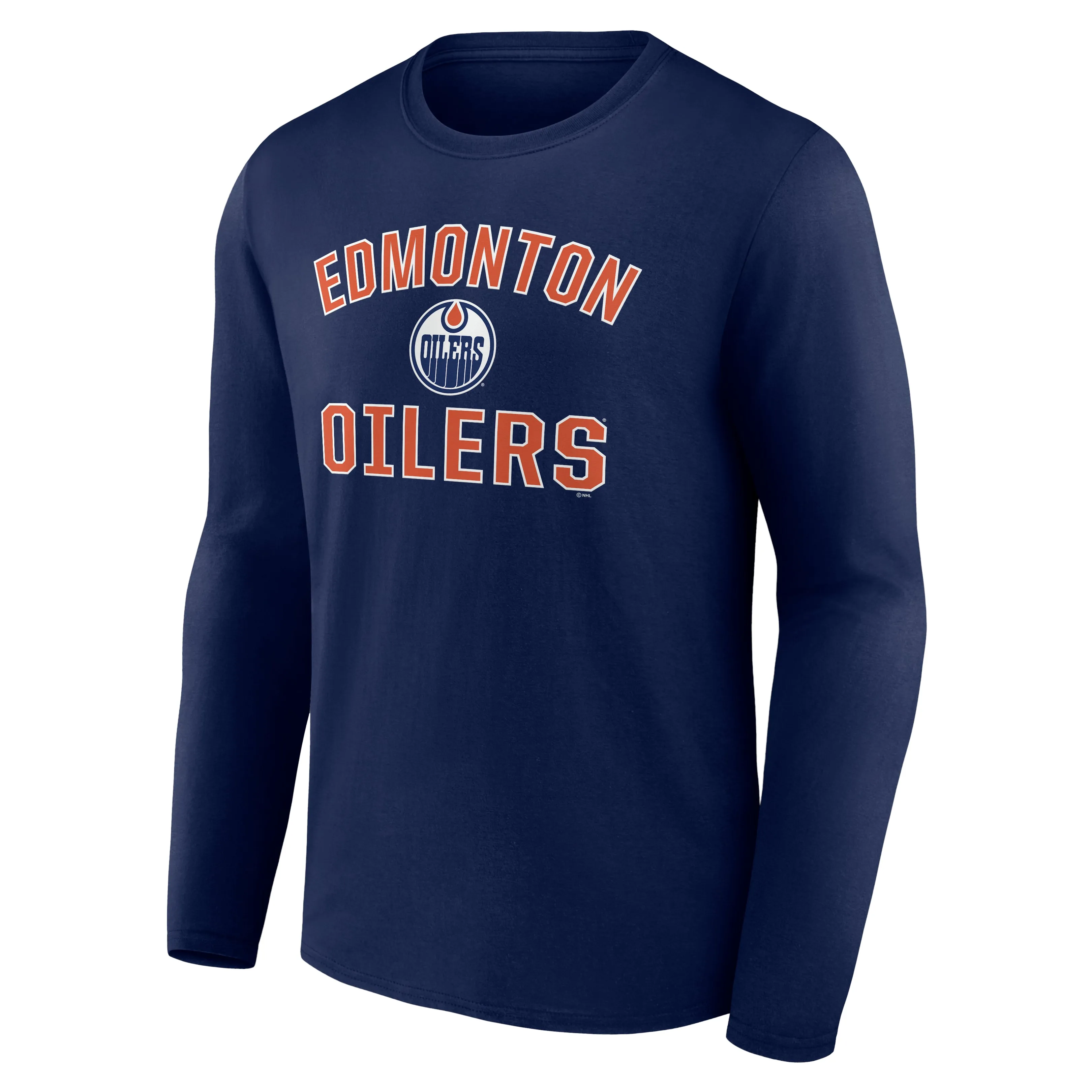 Edmonton Oilers Victory Arch Logo Long Sleeve T-Shirt