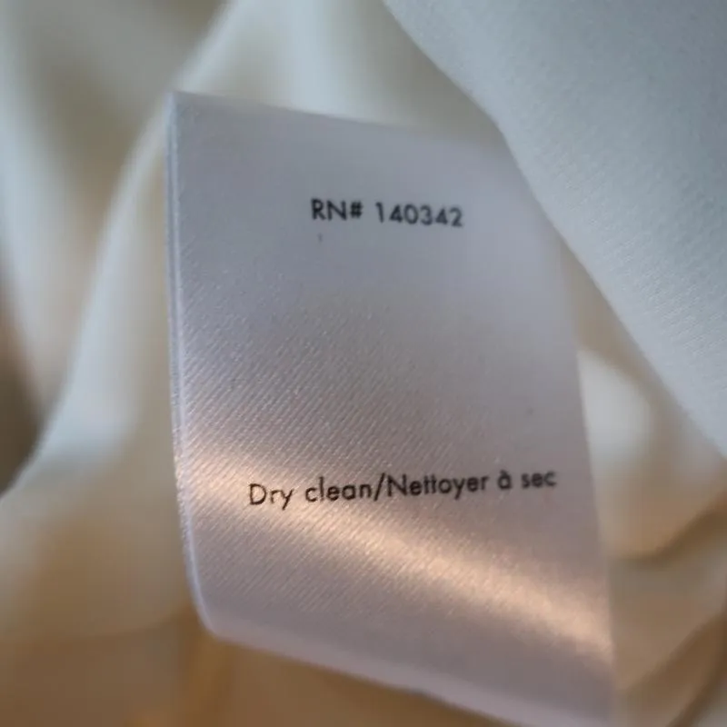 Elizabeth and James Tara Off the Shoulder Top Ivory Crepe Size 0 NEW
