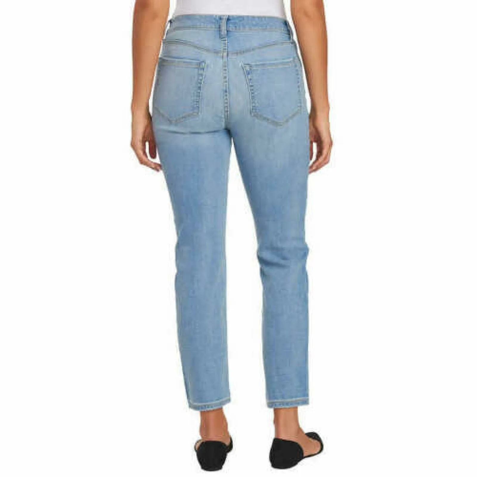 Ella Moss Women's High Rise Slim Straight Ankle Jeans
