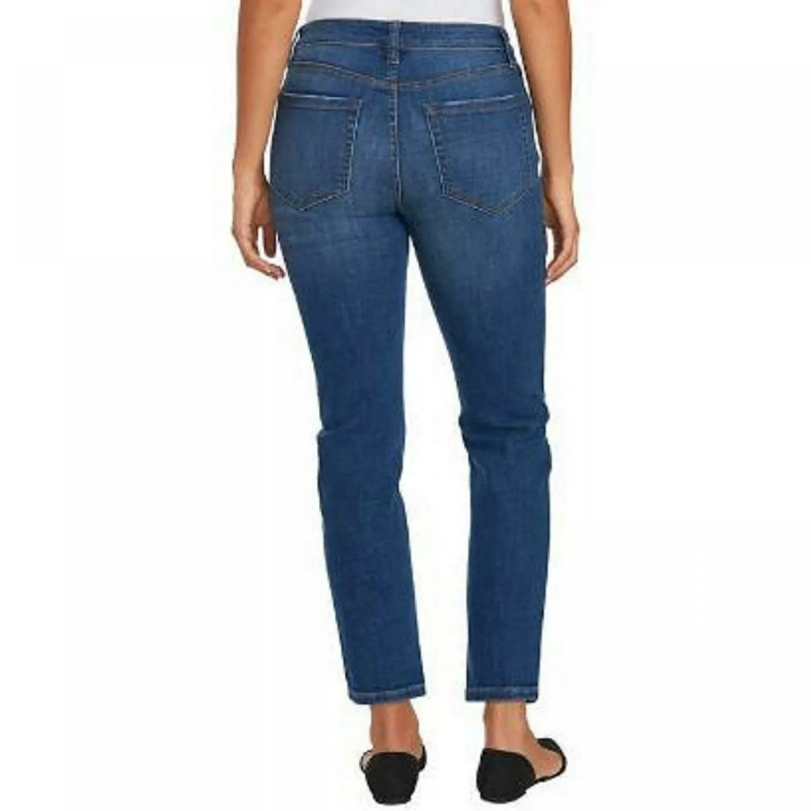 Ella Moss Women's High Rise Slim Straight Ankle Jeans
