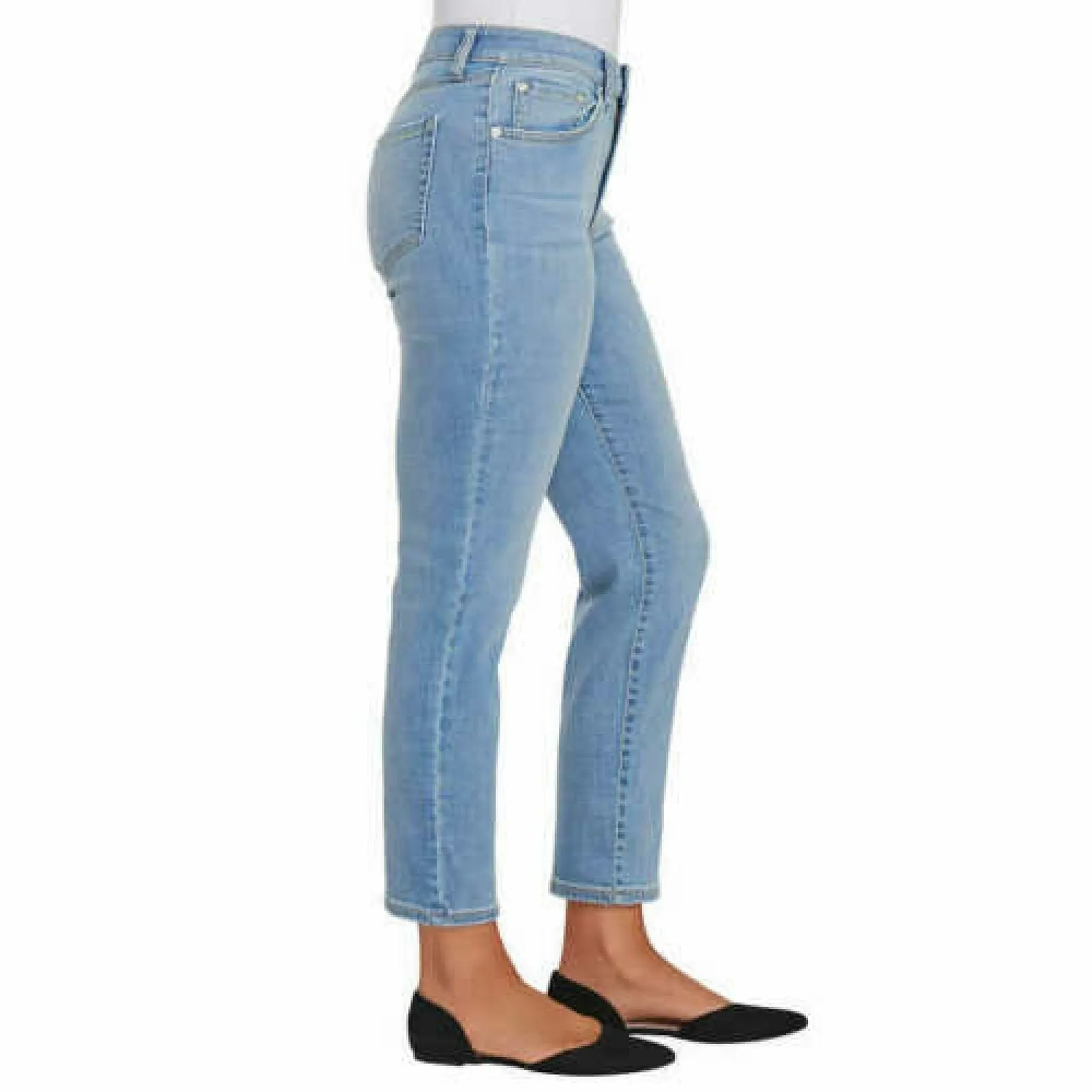 Ella Moss Women's High Rise Slim Straight Ankle Jeans