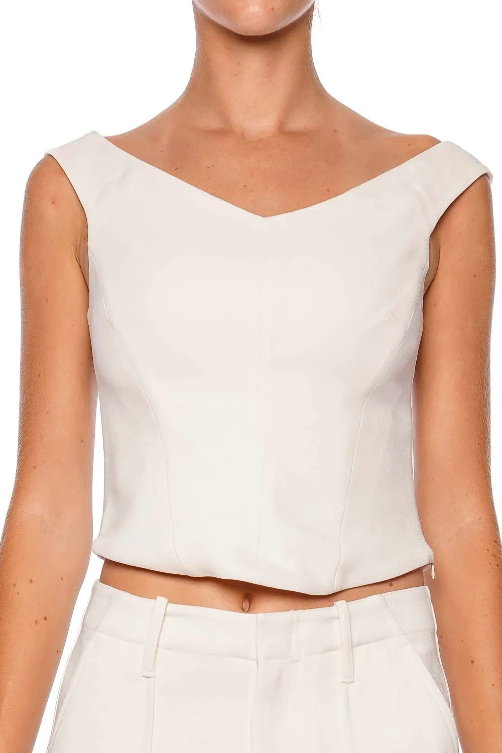 Emri Ivory Off Shoulder Top