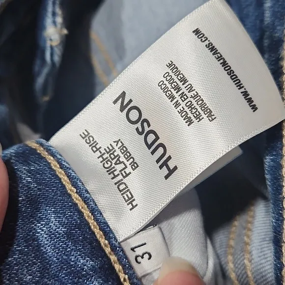 EUC Hudson Heidi High Rise Flare Bubbly Jeans