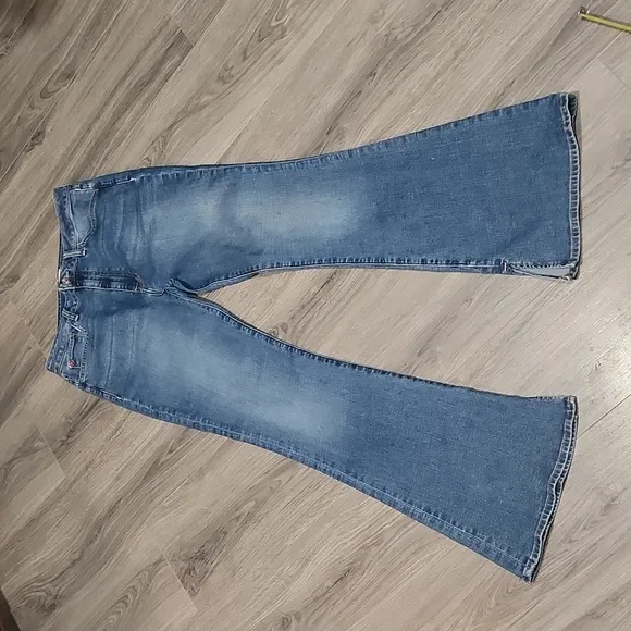 EUC Hudson Heidi High Rise Flare Bubbly Jeans