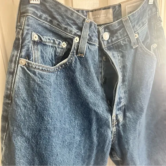 Everlane NEW Curvy 90s Cheeky Straight Jean High Rise 100% Cotton Ankle Jeans 29