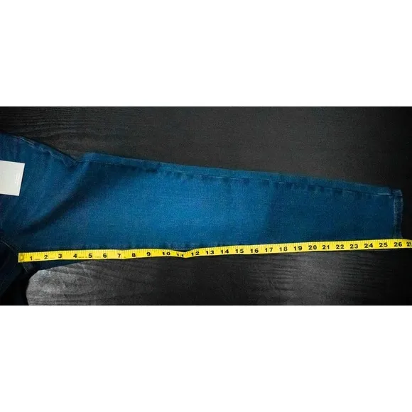Everlane Womens Blue Dark Wash High Waisted Skinny Jeans Size 23 Cotton Denim