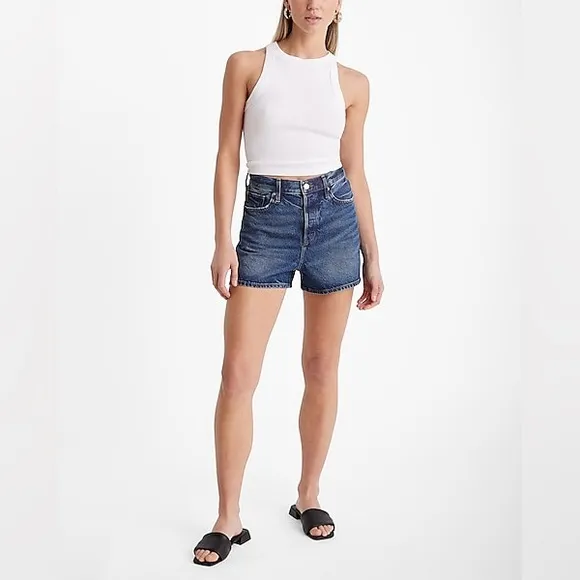 Express Women’s Super High Rise RiGID Shorts Jeans NWT