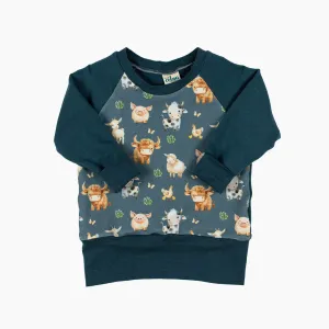 Farm Babies Grow-With-Me Pullover