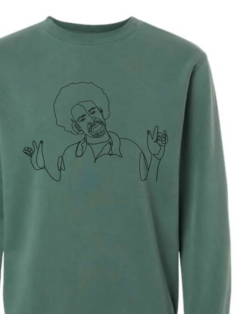 Feeling Myself Sweater, Vintage Green