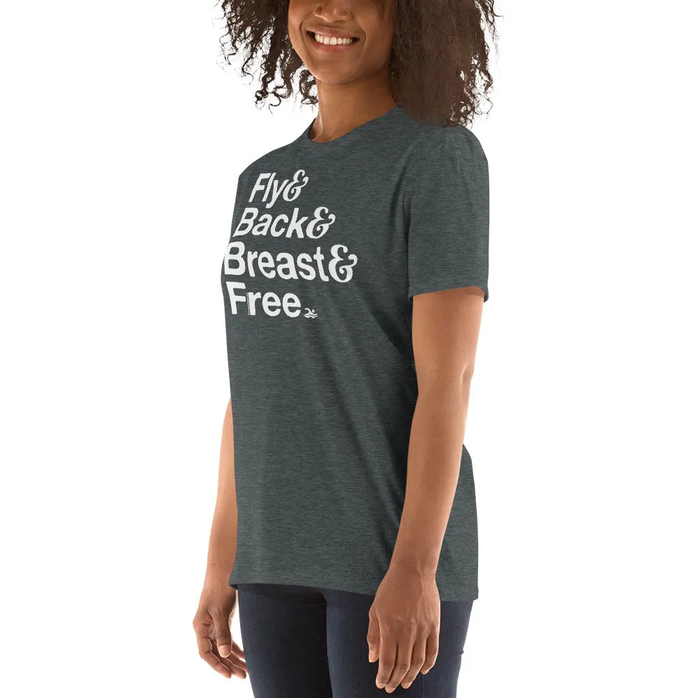 Fly Back Breast and Free IM T-Shirt