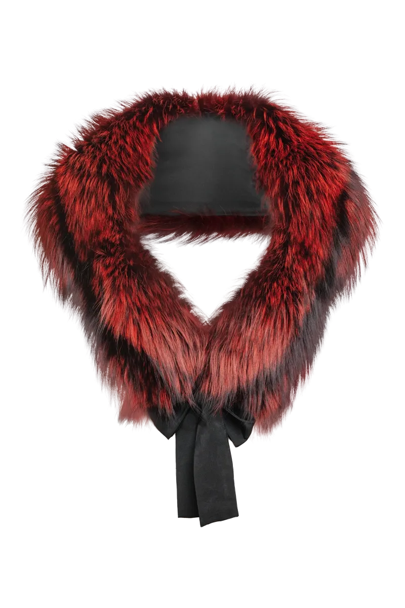 Fox Fur Stole - Matching Silk Ties