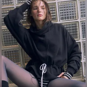 FP Movement 🏃‍♀️REMI Pullover Sweater (w/waist cinching string) BLACK/SMALL/NWT💨