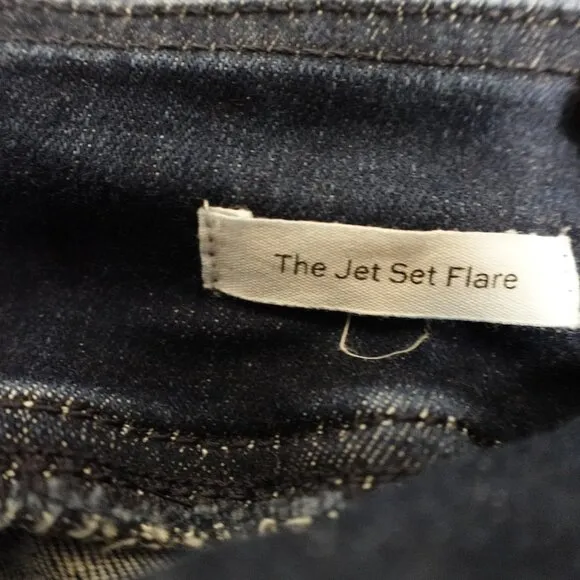 Frame jeans The Jet Set Flare women's 1 blue pull on high rise stretchy