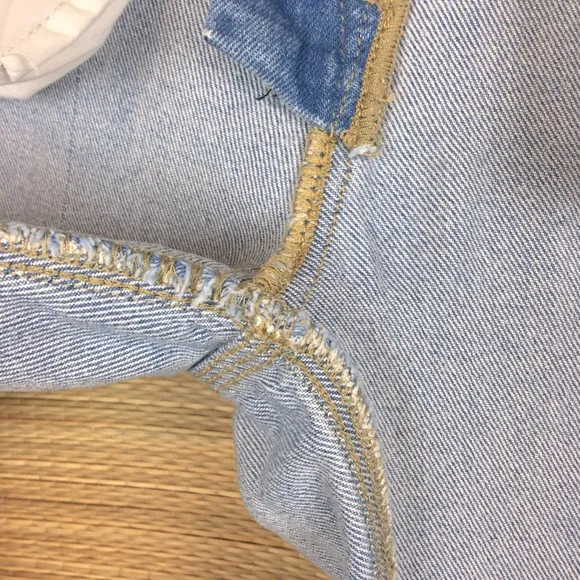 FRAME Le High Straight Leg Light Blue Jean In Caye Sand Size 26