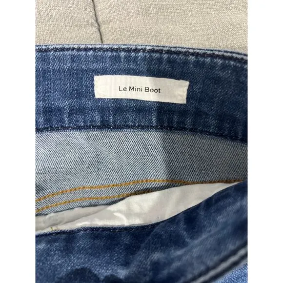 FRAME Le Mini Bootleg Jeans High Rise in Poe Medium Wash Sz 31
