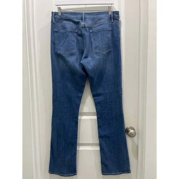 FRAME Le Mini Bootleg Jeans High Rise in Poe Medium Wash Sz 31
