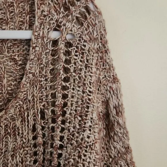 Free People Pegasus Yarn West End Pullover Sweater Strawberry Combo Size S