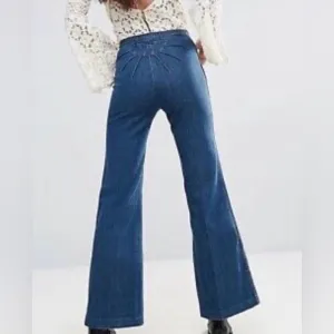 Free People Ray of Sunshine High Waisted Denim Flare Jeans - Size 31