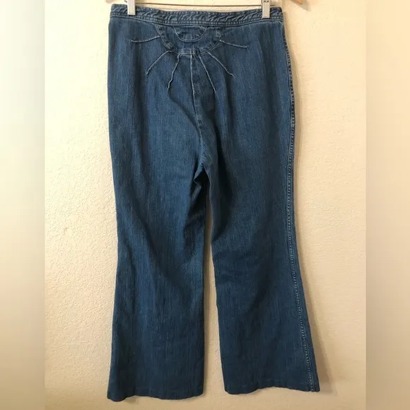 Free People Ray of Sunshine High Waisted Denim Flare Jeans - Size 31