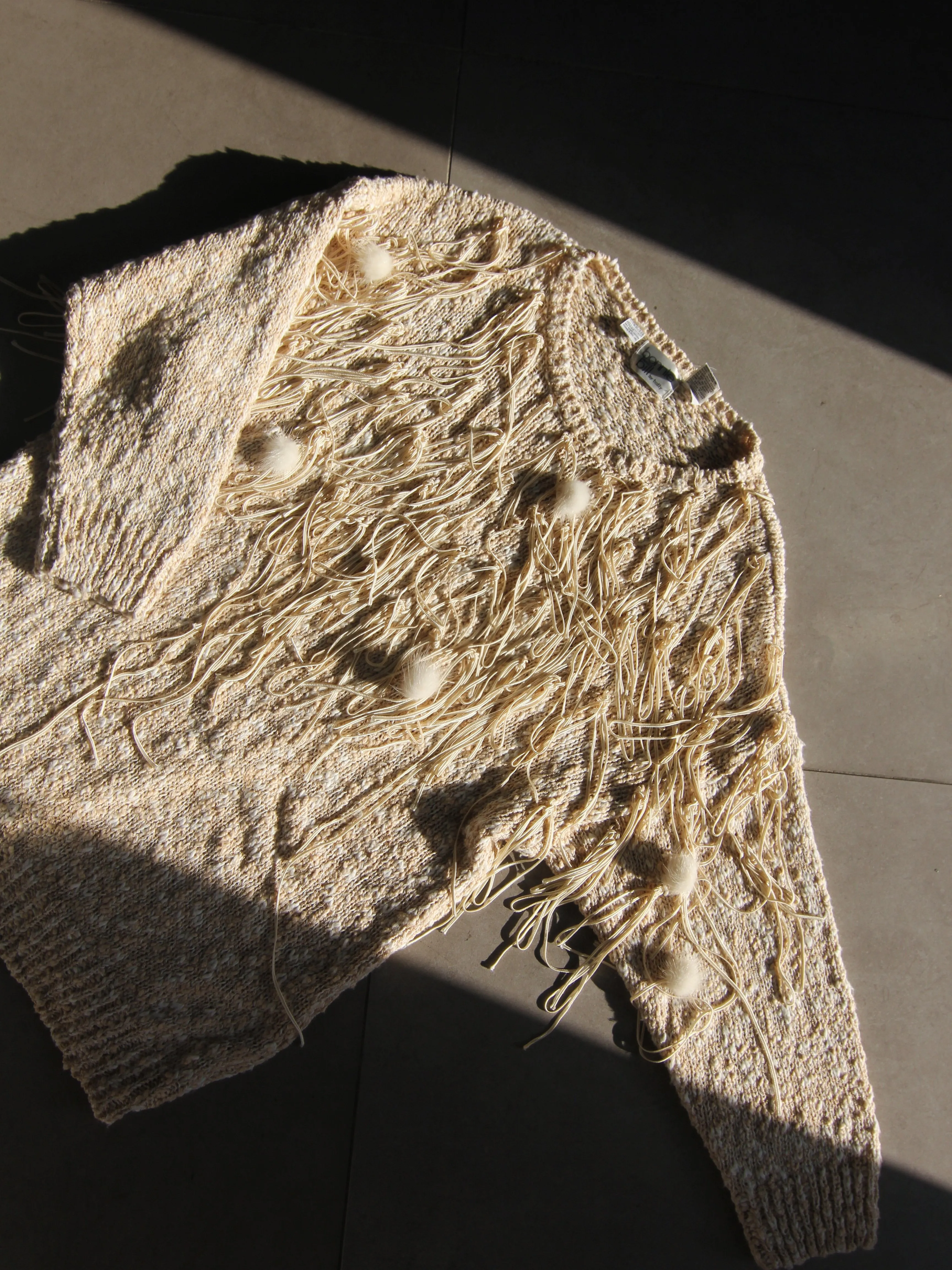 Fringed Hand Knit